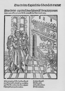 Het boek van Cirurgia door Hieronymus Brunschwig door (after) German School