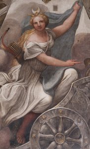 Diana op een wagen door (c.1489 1534) Correggio