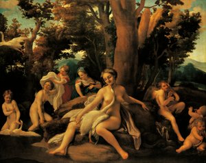 Leda door (c.1489 1534) Correggio