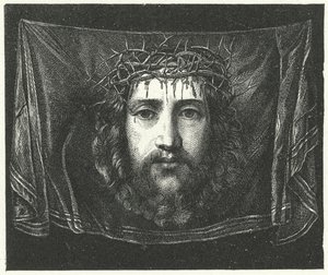 Sluier van Veronica met het portret van Christus door (c.1489 1534) (after) Correggio