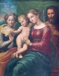 Het mystieke huwelijk van Sint Catharina door Innocenzo da Imola
