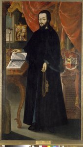 Portret van prins Dimitri, monnik van het Kiev Monasterium van de Grotten (Oekraïne).