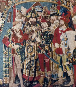De Trojaanse Oorlog: De Tent van Achilles, ca. 1470 (tapisserie) door (fl.1450 75) Master of Coetivy