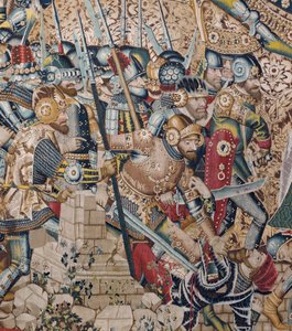 De Trojaanse Oorlog: De Vernietiging van Troje, ca. 1470 (wandtapijt)