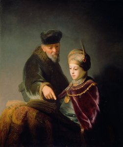Een Jonge Geleerde en zijn Leraar, c. 1629-30 door studio of Rembrandt Harmensz. van Rijn
