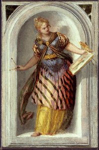 De Muze van de Schilderkunst door Paolo Veronese