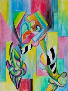 Liefhebbers abstract