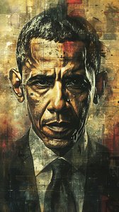 President Barack Obama portretten schilderij voor muurkunstprints