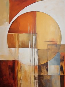 Abstracte tekening: cirkelvormen