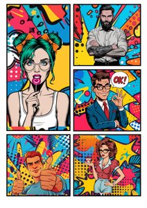 Popart strip "OK