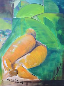 Naakt in acryl