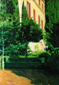 Tuin van Monforte - Schilderij uit Valencia door Alejandro Cabeza