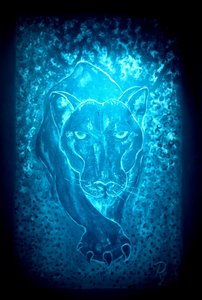 De panter - blauw