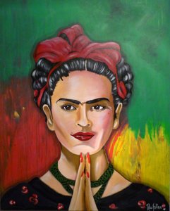 Frida Kahlo variant VIVA door Roosalina