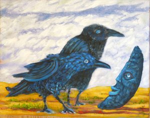 Maan en raven