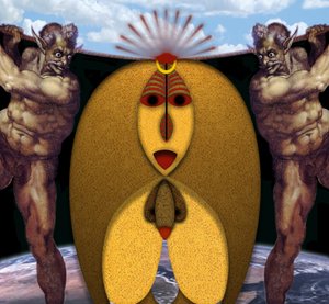 Schwierige Überfahrt (II) (aus der Serie Anima Dannata) door Alexander Eibach