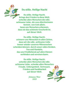 Stille, heilige nacht door Johanna Thier