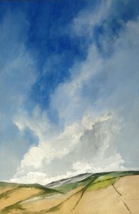 Wolken op de heuvels door M. Vet