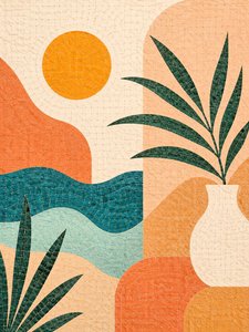 Rust in de zon aan het water