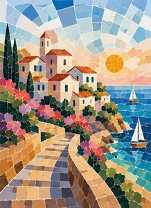 Mediterrane mozaïekdromen door Nomi Morina