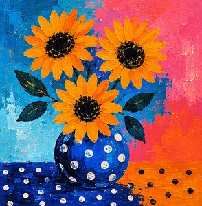 Zonnebloemen in een kleurenpracht