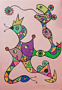 Getemd narrenwezen door Steffi_Seiler_Art