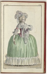 Cabinet des Modes ou les Modes Nouvelles, 1 Septembre 1786, pl. III door A.B. Duhamel