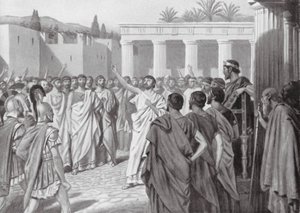 Congres van Peloponnesische Staten in Sparta, 432 v.Chr. door A.C. Weatherstone