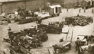 Het 2e Bataljon van het Royal Sussex Regiment, Belfast, Ierland, 1907 door AE Brown