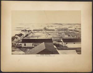 Sickel Hospital, kijkend in de richting van Fairfax Seminary, 5 januari 1864.