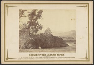 Bron van de Laramie-rivier. [Wyoming].