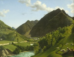 Een Vallei in de Pyreneeën door A.L.R.M. Duperraux