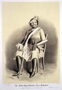 De Maha-Rajah-Hindoo-Rao-Babadoor, uit 