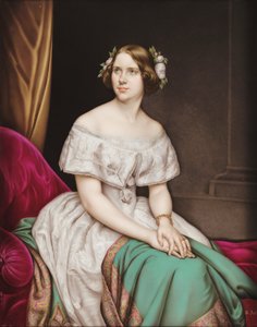 Portret van Francisca de Bragança, de Prinses van Joinville door A. Asel