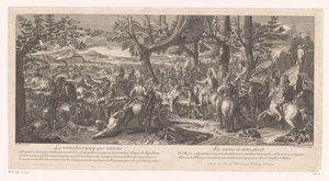 Verslagen koning Porus voor Alexander de Grote