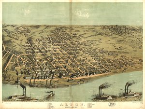 Alton, Madison Co, Illinois 1867. LOC 73693340