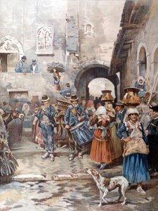 Kerstavond op het Romeinse platteland 100 jaar geleden door A. Coleman