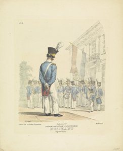 Muzikant in grote tenue, 1820-1825
