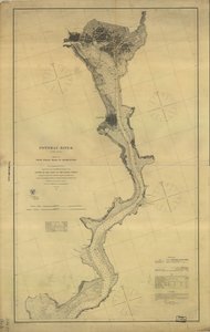 Potomac River (in vier bladen): Blad nr. 4, van Indian Head tot Georgetown door A. D. United States Coast Survey; Bache