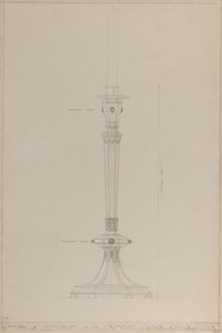 Kapel van Ridderlijkheid: voorgestelde zilveren kandelaar door A. Edward Jones and Co.