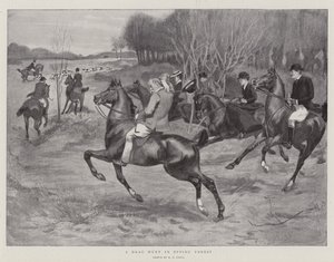Een drag hunt in Epping Forest door A. G. Small