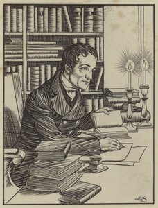 Illustratie voor The Essays of Elia door Charles Lamb door A. Garth Jones