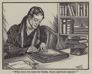 Illustratie voor The Essays of Elia door Charles Lamb door A. Garth Jones