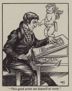 Illustratie voor The Essays of Elia door Charles Lamb door A. Garth Jones