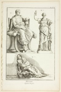 Ontwerp: Gedrapeerde figuren, uit Encyclopédie