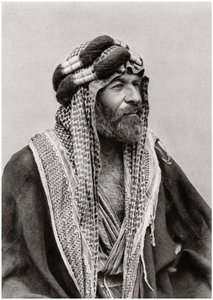 Een Arabische sjeik, Irak, 1925 door A. Kerim