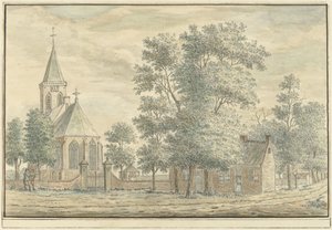 Gezicht te Hilversum door A. Masurel