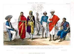 Kaukasisch Ras, Hindoes, 1800-1900