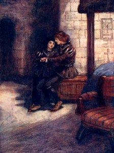 De dagen leken erg lang en somber voor de twee kleine jongens, ca. 1483, 1905 door A. S. Forrest