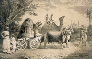 Haremkoets van de koning van Delhi, uit 